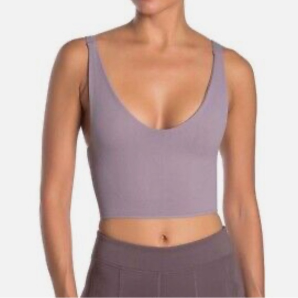 FREE PEOPLE Medium Large M/L Be First Faded Grape Bra - Picture 1 of 5